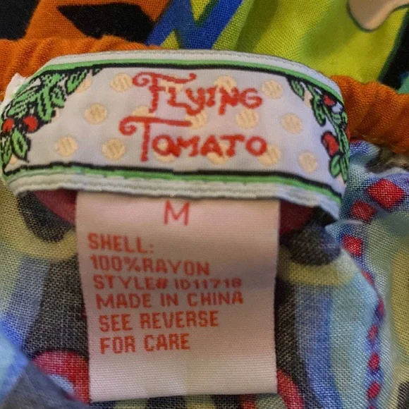 Anthropologie Flying Tomato vibrant colored beautiful bohemian style dress. - Picture 13 of 13